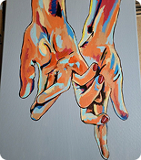 hands painting